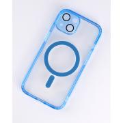 Силиконовый чехол MagSafe SHADE PHONE для iPhone 14 синий