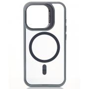 Силиконовый чехол MagSafe SHADOW для iPhone 12 Pro Max серый