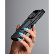 Силиконовый чехол MagSafe SHADOW для iPhone 12 Pro Max черный