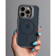 Силиконовый чехол MagSafe SHADOW для iPhone 14 Pro серый