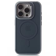 Силиконовый чехол MagSafe SHADOW для iPhone 15 Pro Max серый