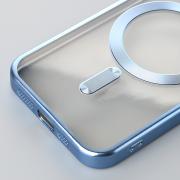 Силиконовый чехол MagSafe SHINING MATTE для iPhone 13 Pro Max sierra blue
