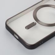 Силиконовый чехол MagSafe SHINING MATTE для iPhone 12 black