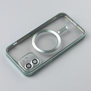 Силиконовый чехол MagSafe SHINING MATTE для iPhone 12 mint
