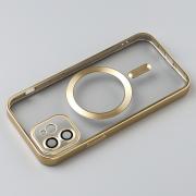 Силиконовый чехол MagSafe SHINING MATTE для iPhone 12 gold
