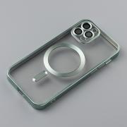 Силиконовый чехол MagSafe SHINING MATTE для iPhone 12 Pro mint