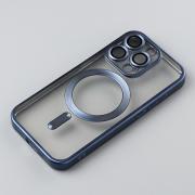 Силиконовый чехол MagSafe SHINING MATTE для iPhone 12 Pro blue titanium