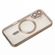 Чехол Shining matte magsafe с защитой камеры для iPhone 16 natural titanium