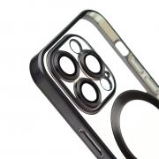 Силиконовый чехол MagSafe SHINING MATTE для iPhone 15 Pro black