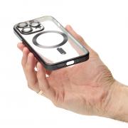 Силиконовый чехол MagSafe SHINING MATTE для iPhone 13 Pro Max black