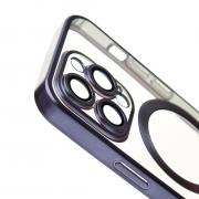 Силиконовый чехол MagSafe SHINING MATTE для iPhone 13 Pro Max deep purple