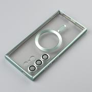 Силиконовый чехол MagSafe SHINING MATTE для Samsung S24 Ultra mint
