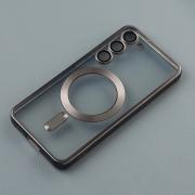 Силиконовый чехол MagSafe SHINING MATTE для Samsung S24 black