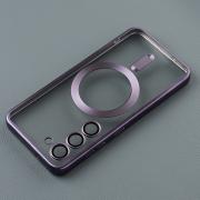 Силиконовый чехол MagSafe SHINING MATTE для Samsung S24 deep purple