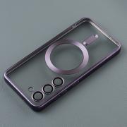 Силиконовый чехол MagSafe SHINING MATTE для Samsung S23 Plus deep purple