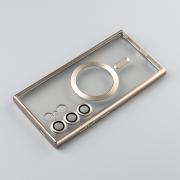Силиконовый чехол MagSafe SHINING MATTE для Samsung S23 Ultra natural titanium