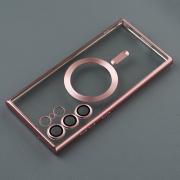 Силиконовый чехол MagSafe SHINING MATTE для Samsung S23 Ultra pink