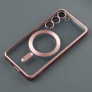 Чехол Shining matte magsafe с защитой камеры для Samsung S23 FE pink