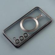 Силиконовый чехол MagSafe SHINING MATTE для Samsung S23 FE black