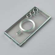 Силиконовый чехол MagSafe SHINING MATTE для Samsung S24 Ultra mint