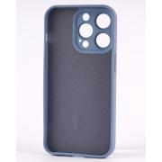 Силиконовый чехол MagSafe SOFT для iPhone 13 Pro Max серо-синий