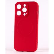 Силиконовый чехол MagSafe SOFT для iPhone 13 Pro Max красный