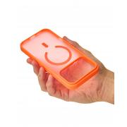 Силиконовый чехол MATTE с поддержкой MagSafe для iPhone 17 Pro Max orange