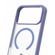 Силиконовый чехол MATTE с поддержкой MagSafe для iPhone 17 Pro Max lavander gray