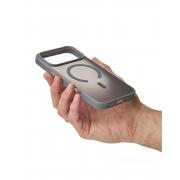 Силиконовый чехол MATTE с поддержкой MagSafe для iPhone 17 Pro Max titanium black