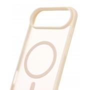 Силиконовый чехол MATTE с поддержкой MagSafe для iPhone 17 AIR antique white