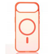 Силиконовый чехол MATTE с поддержкой MagSafe для iPhone 17 AIR orange