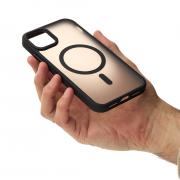 Силиконовый чехол MATTE с поддержкой MagSafe для iPhone 14 classic black