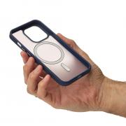 Силиконовый чехол MATTE с поддержкой MagSafe для iPhone 14 Pro Max dark blue