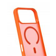 Силиконовый чехол MATTE с поддержкой MagSafe для iPhone 17 Pro Max orange