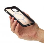 Силиконовый чехол MATTE с поддержкой MagSafe для iPhone 15 classic black