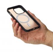 Силиконовый чехол MATTE с поддержкой MagSafe для iPhone 15 Pro Max classic black