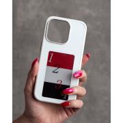 Силиконовый чехол NFC для iPhone 15 Pro белый