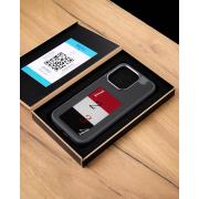Силиконовый чехол NFC для iPhone 15 Pro черный