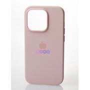 Силиконовый чехол OrigCase "Colors" with MagSafe для iPhone 14 Pro Chalk Pink