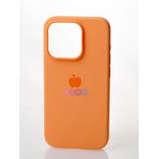 Силиконовый чехол OrigCase "Colors" with MagSafe для iPhone 15 Orange Sorbet