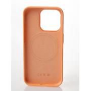 Силиконовый чехол OrigCase "Colors" with MagSafe для iPhone 15 Orange Sorbet