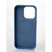 Силиконовый чехол OrigCase "Colors" with MagSafe для iPhone 15 Winter Blue