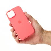 Силиконовый чехол OrigCase "Colors" with MagSafe для iPhone 15 Plus Guava