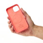 Силиконовый чехол OrigCase "Colors" with MagSafe для iPhone 15 Plus Guava