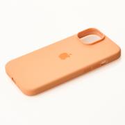 Силиконовый чехол OrigCase "Colors" with MagSafe для iPhone 15 Plus Orange Sorbet