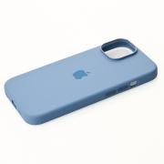 Силиконовый чехол OrigCase "Colors" with MagSafe для iPhone 15 Pro Max Winter Blue