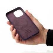 Силиконовый чехол OrigCase "Colors" with MagSafe для iPhone 14 Pro Elderberry