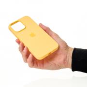 Силиконовый чехол OrigCase "Colors" with MagSafe для iPhone 14 Pro Sunglow
