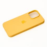 Силиконовый чехол OrigCase "Colors" with MagSafe для iPhone 14 Pro Sunglow