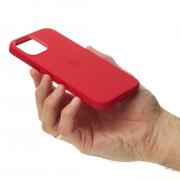 Силиконовый чехол OrigCase "Colors" with MagSafe для iPhone 12 Pro Max Red